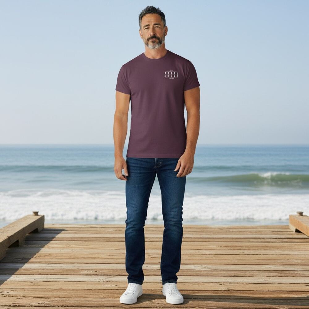 North Shore Surf Shop Graphic T Shirt Purple Short Sleeve Mens L